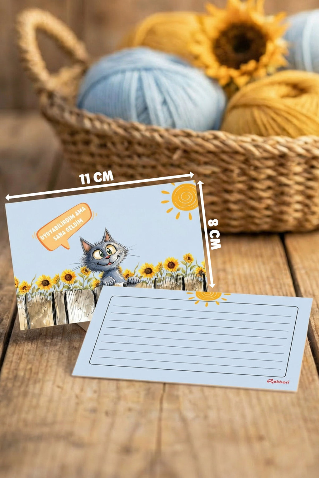 Rekbon Sana Geldim Teşekkür Kartı - Notlu Eticaret Teşekkür Kartı