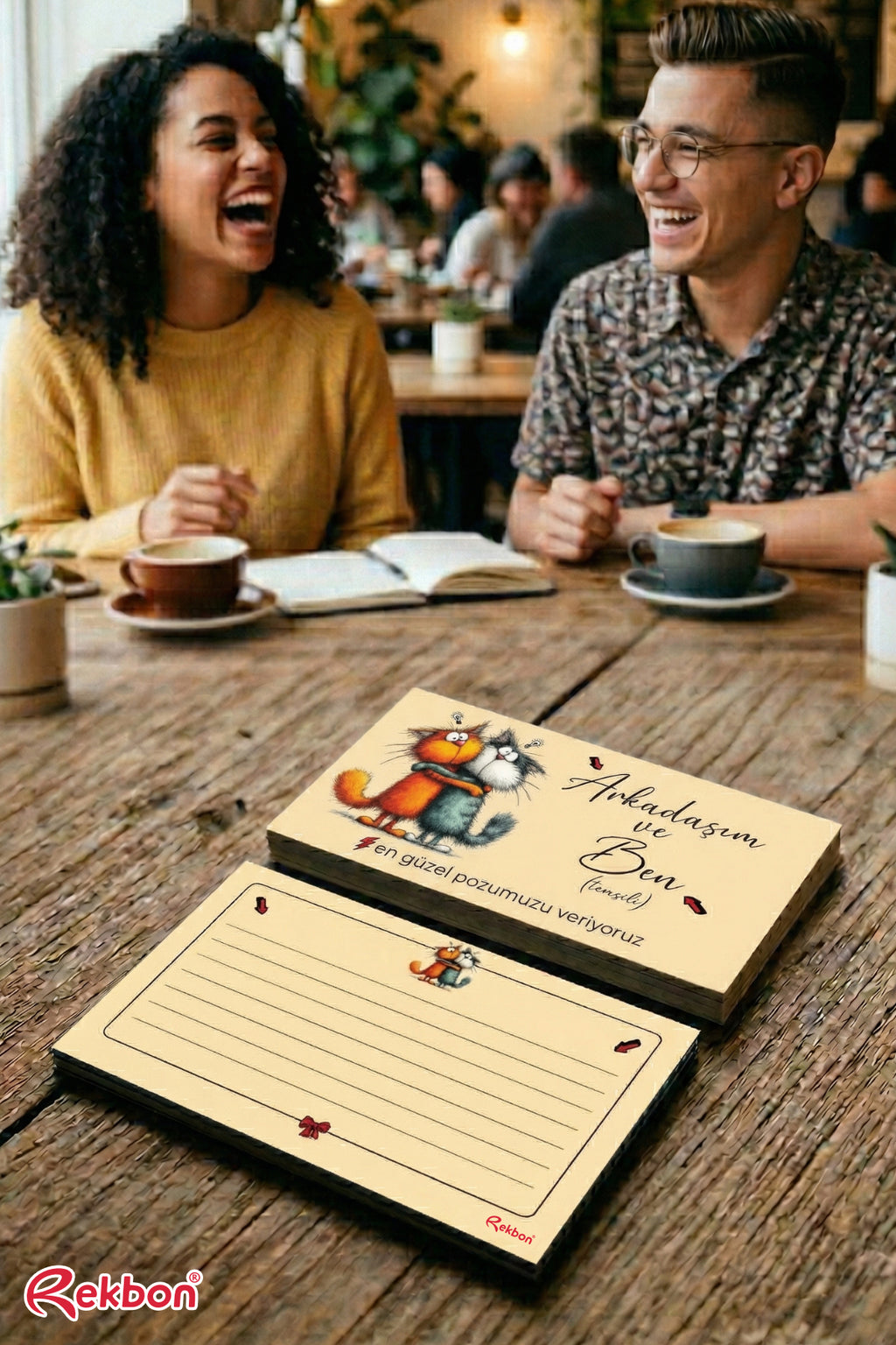 Rekbon Arkadaşım ve Ben Notlu Hediye Kartı – Dostluğunuzu Anlamlı Kılın