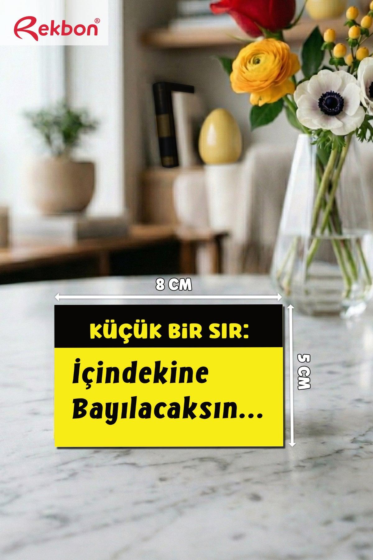 Rekbon Küçük Bir Sır Paketleme Etiketi