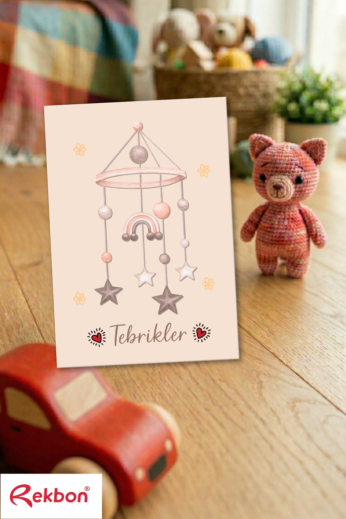 Rekbon Yeni Doğan Bebek Tebrik Kartı – En Tatlı Anlara Anlamlı Dokunuş