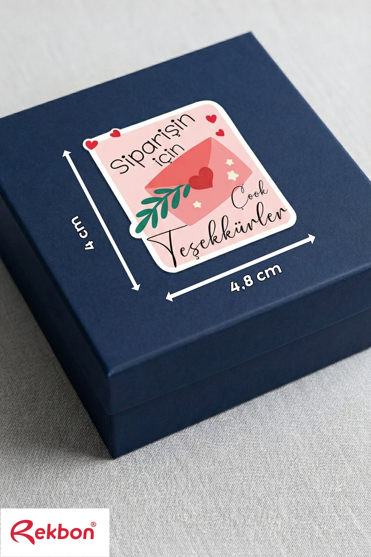 Rekbon Siparişin İçin Çok Teşekkürler Etiketi Sticker