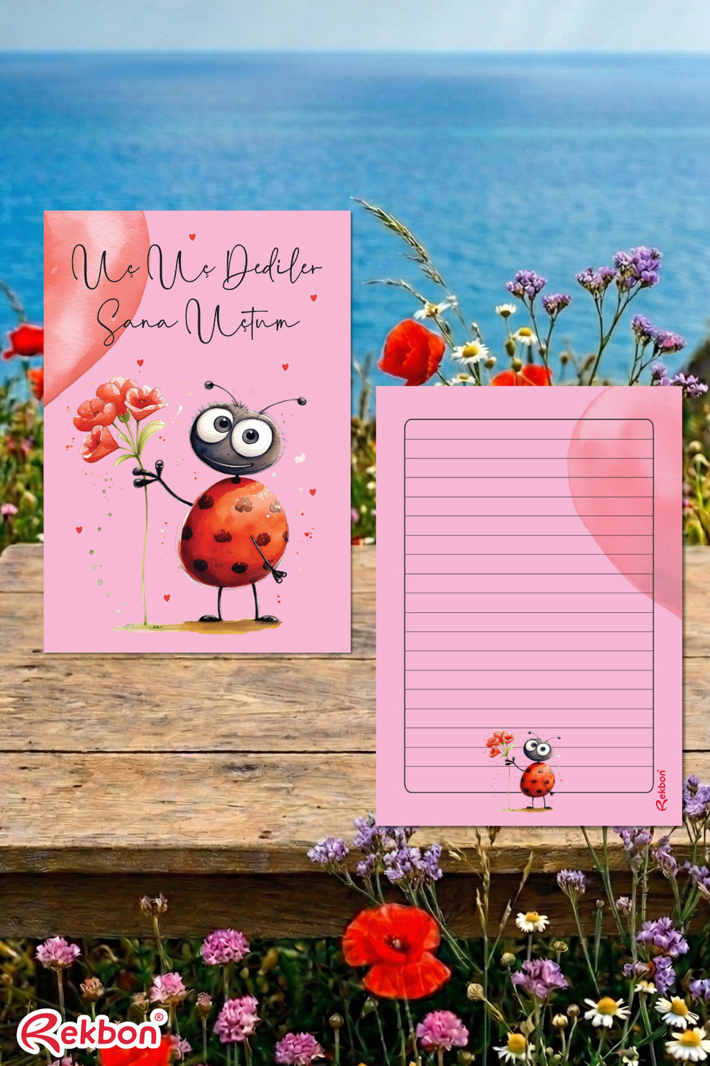 💖 Rekbon Uç Uç Dediler Sana Uçtum Notlu Hediye Kartı
