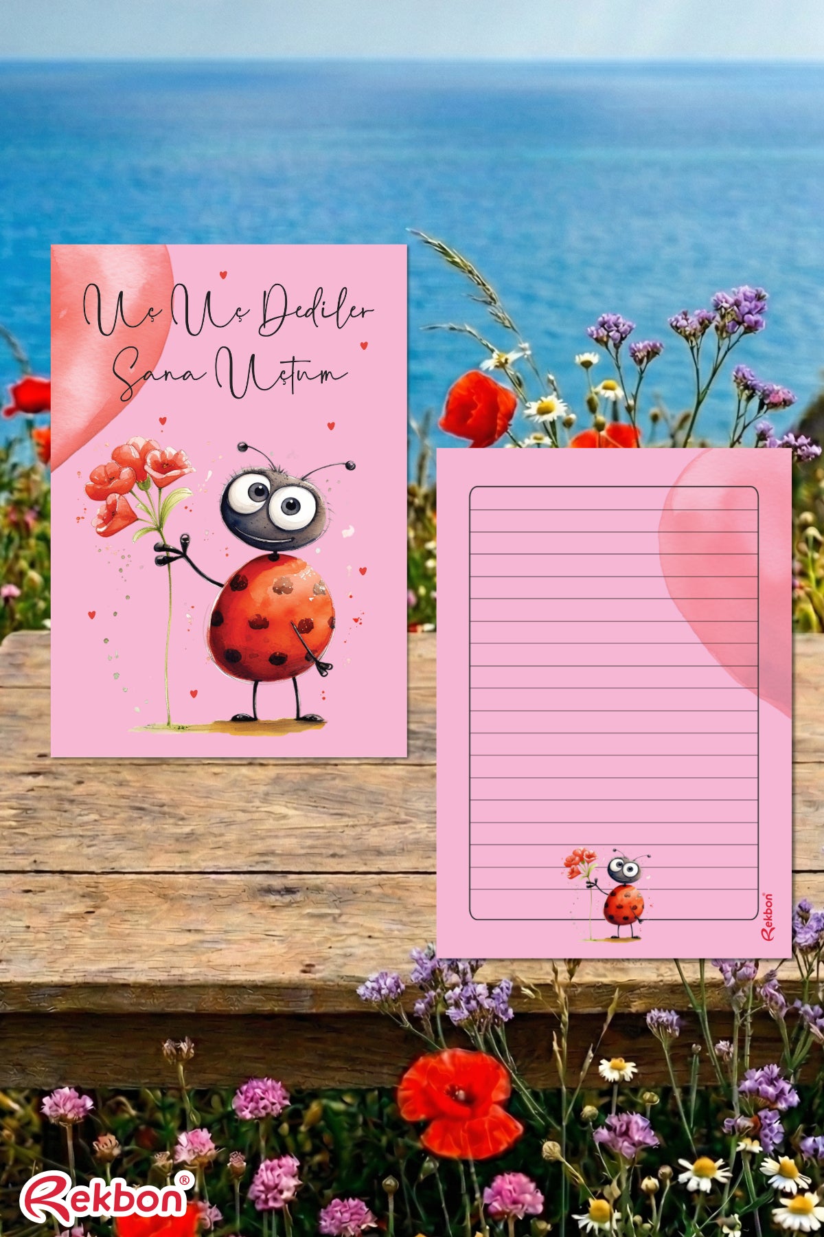 💖 Rekbon Uç Uç Dediler Sana Uçtum Notlu Hediye Kartı