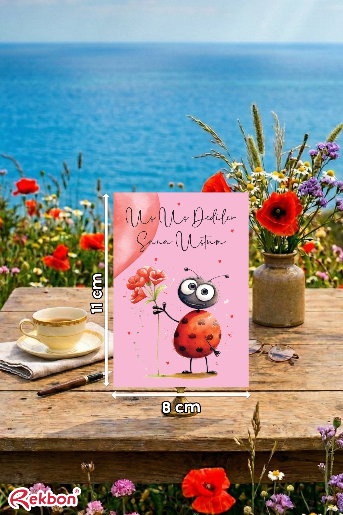 💖 Rekbon Uç Uç Dediler Sana Uçtum Notlu Hediye Kartı